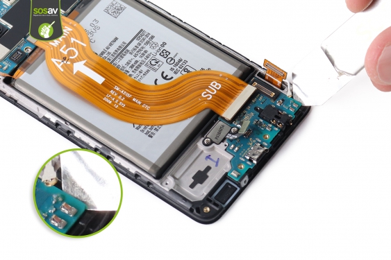 Guide photos remplacement connecteur de charge Galaxy A51 (Etape 11 - image 1)