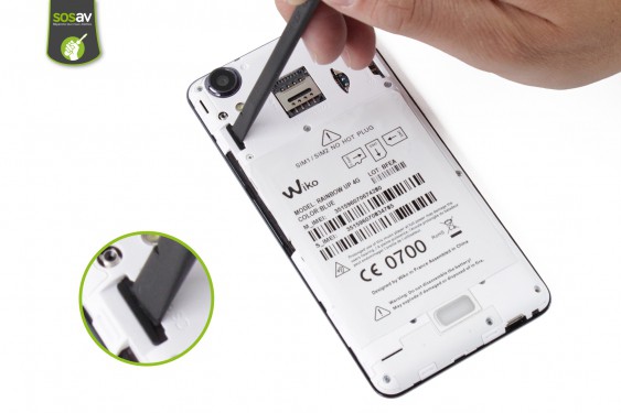 Guide photos remplacement connecteur de charge Wiko Rainbow Up 4G (Etape 6 - image 2)