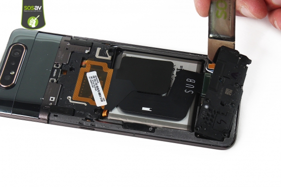 Guide photos remplacement haut-parleur externe Galaxy A80 (Etape 8 - image 3)