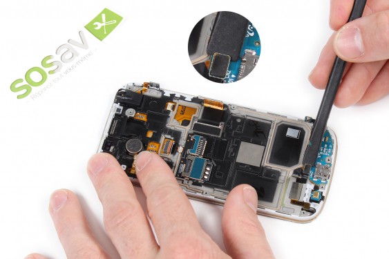 Guide photos remplacement connecteur de charge Samsung Galaxy S4 mini (Etape 22 - image 2)