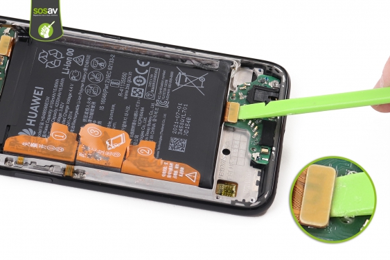 Guide photos remplacement connecteur de charge / jack Huawei P40 Lite (Etape 12 - image 3)