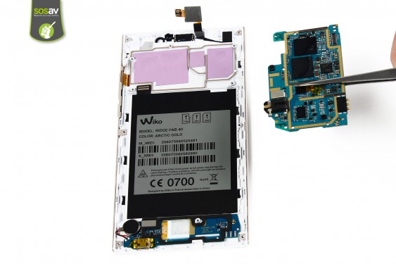 Guide photos remplacement nappe du connecteur de charge Wiko Ridge Fab 4G (Etape 19 - image 2)