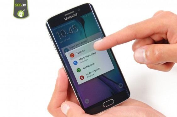 Guide photos remplacement haut-parleur interne/capteur de proximité/capteur de luminosité Samsung Galaxy S6 Edge (Etape 1 - image 2)
