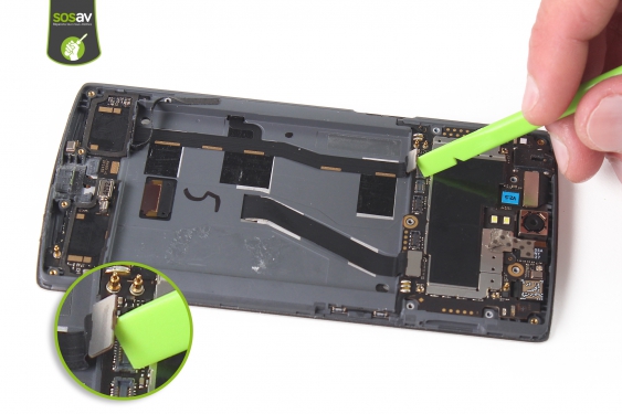 Guide photos remplacement nappe haut-parleur, micro & antenne OnePlus One (Etape 18 - image 3)