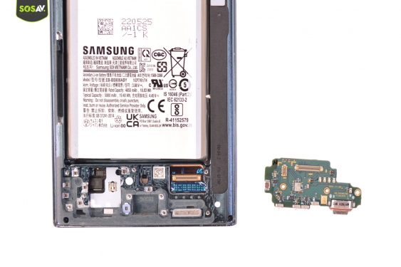 Guide photos remplacement connecteur de charge Galaxy S22 Ultra (Etape 17 - image 3)