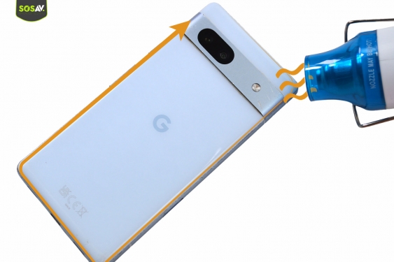 Guide photos remplacement batterie Google Pixel 7A (Etape 2 - image 3)