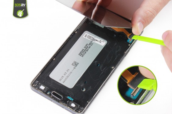 Guide photos remplacement nappe connecteur de charge Samsung Galaxy A7 (Etape 12 - image 3)