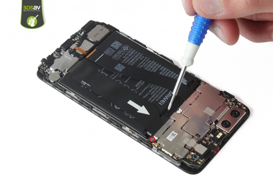 Guide photos remplacement nappe de liaison connecteur de charge Huawei P10 (Etape 8 - image 1)