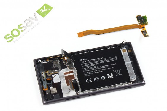 Guide photos remplacement nappe haut-parleur externe Lumia 925 (Etape 27 - image 1)