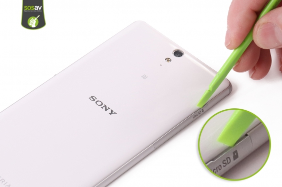 Guide photos remplacement ecran Xperia C5 Ultra (Etape 2 - image 2)