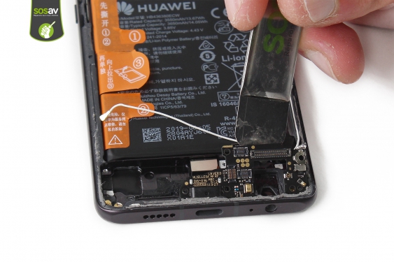 Guide photos remplacement connecteur de charge Huawei P30 (Etape 23 - image 2)