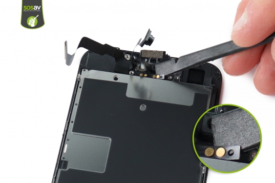 Guide photos remplacement caméra avant / capteur proximité iPhone SE (2nde Generation) (Etape 16 - image 1)