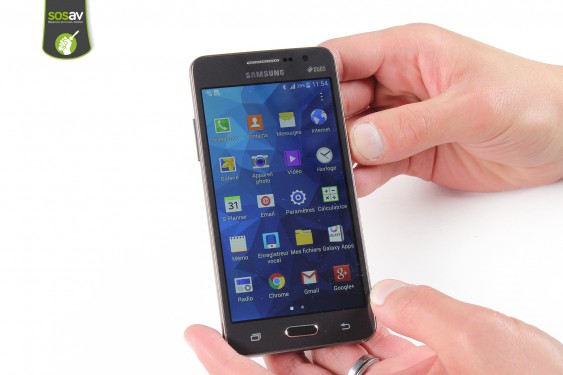 Guide photos remplacement châssis interne Samsung Galaxy Grand Prime (Etape 1 - image 1)