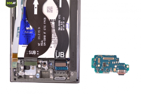 Guide photos remplacement connecteur de charge Galaxy S23 Ultra (Etape 10 - image 5)