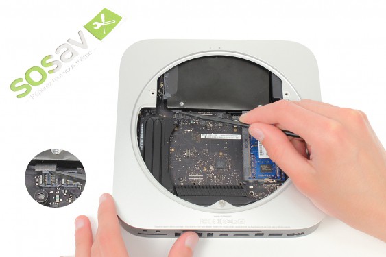 Guide photos remplacement connecteur de donnees et alimentation du disque dur Mac Mini Late 2012 (Etape 13 - image 2)