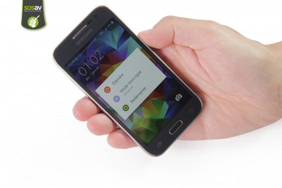 Guide photos remplacement haut-parleur externe Samsung Galaxy Core Prime (Etape 1 - image 1)