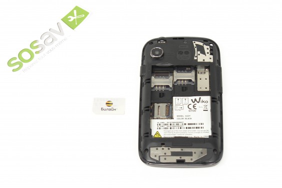 Guide photos remplacement carte sim Wiko Ozzy (Etape 7 - image 1)