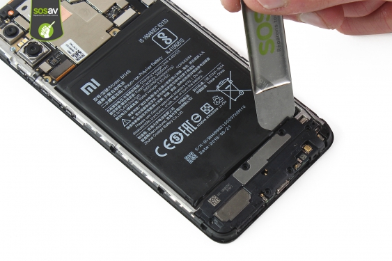 Guide photos remplacement bloc haut-parleur externe + vibreur Redmi Note 6 Pro (Etape 15 - image 1)
