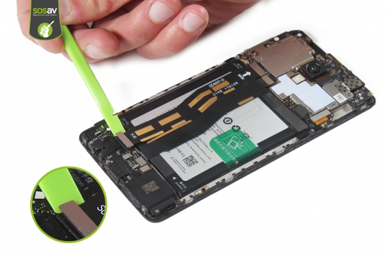 Guide photos remplacement nappe connecteur de charge OnePlus 3T (Etape 12 - image 2)