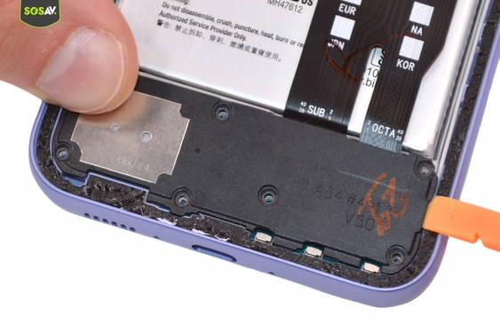 Guide photos remplacement connecteur de charge Galaxy A34 (Etape 7 - image 2)