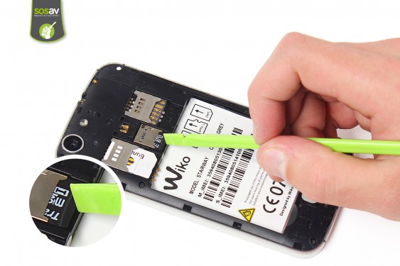 Guide photos remplacement carte microsd Wiko Stairway (Etape 5 - image 1)