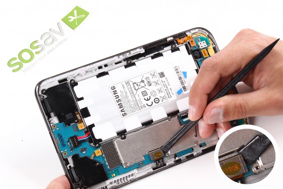 Guide photos remplacement nappe de liaison de l'écran lcd Samsung Galaxy Tab 2 7" (Etape 7 - image 1)