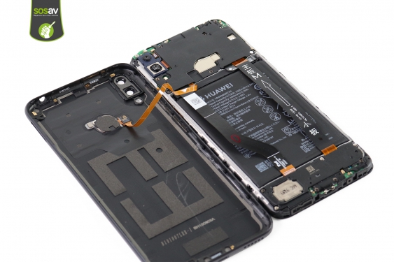 Guide photos remplacement nappe capteur d'empreinte Huawei Y7 2019 (Etape 5 - image 4)
