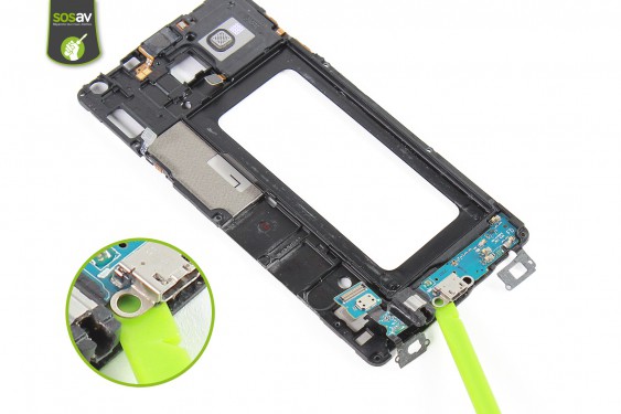 Guide photos remplacement nappe connecteur de charge Samsung Galaxy A7 (Etape 37 - image 3)