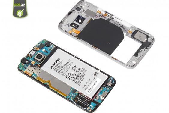 Guide photos remplacement nappe nfc / chargeur à induction Samsung Galaxy S6 (Etape 8 - image 3)