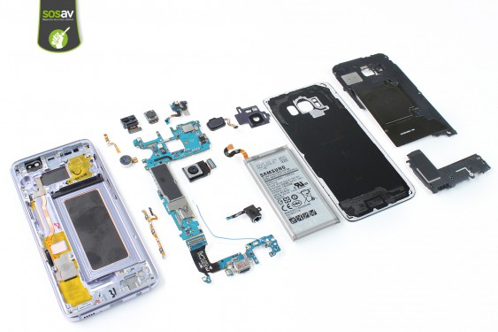 Guide photos remplacement démontage complet Samsung Galaxy S8  (Etape 15 - image 1)