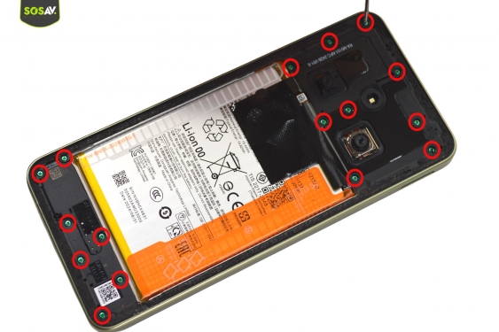Guide photos remplacement connecteur de charge Xiaomi Redmi 14C (Etape 4 - image 1)