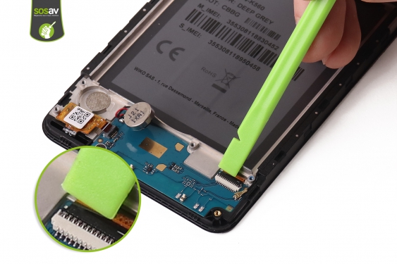 Guide photos remplacement connecteur de charge Wiko Y61 (Etape 9 - image 1)