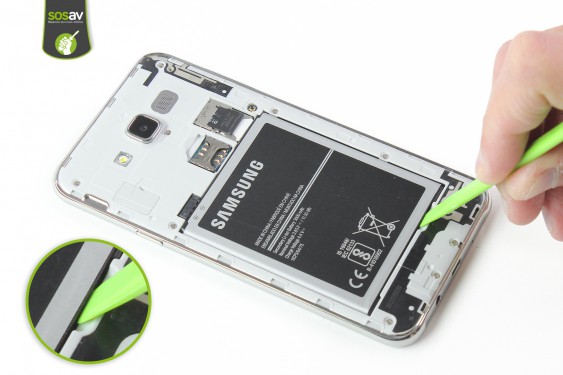 Guide photos remplacement vitre caméra arrière Galaxy J7 2015 (Etape 4 - image 1)