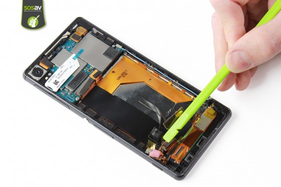 Guide photos remplacement nappe power / volume / micro Xperia Z3 (Etape 29 - image 4)