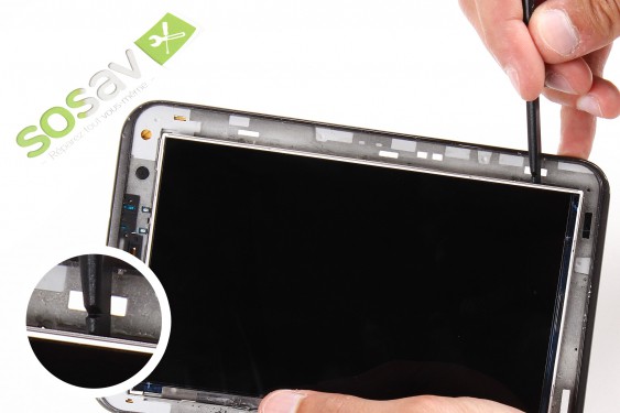 Guide photos remplacement nappe de liaison de l'écran lcd Samsung Galaxy Tab 2 7" (Etape 23 - image 4)