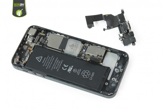 Guide photos remplacement connecteur de charge (lightning) + prise jack iPhone 5 (Etape 20 - image 1)