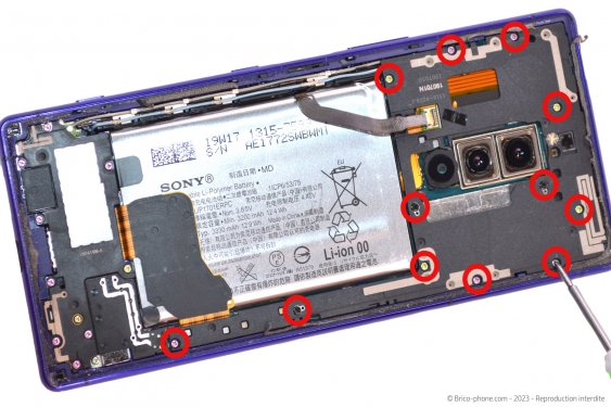 Guide photos remplacement batterie Xperia 1 (Etape 6 - image 1)