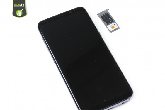 Guide photos remplacement tiroir sim et carte microsd Samsung Galaxy S8  (Etape 3 - image 1)
