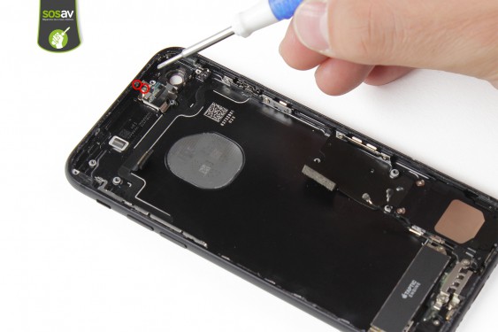 Guide photos remplacement nappe power, vibreur, volume, flash et micro externe iPhone 7 (Etape 37 - image 1)
