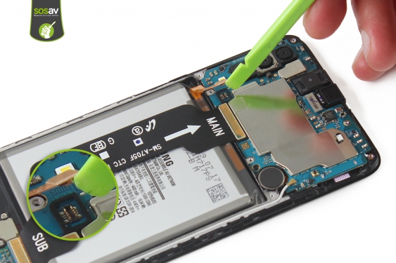 Guide photos remplacement connecteur de charge Galaxy A70 (Etape 11 - image 2)