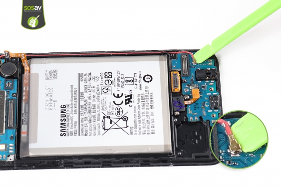 Guide photos remplacement connecteur de charge Galaxy A30s (Etape 15 - image 1)