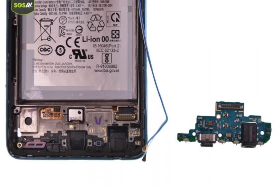 Guide photos remplacement connecteur de charge Galaxy A52 (Etape 8 - image 4)