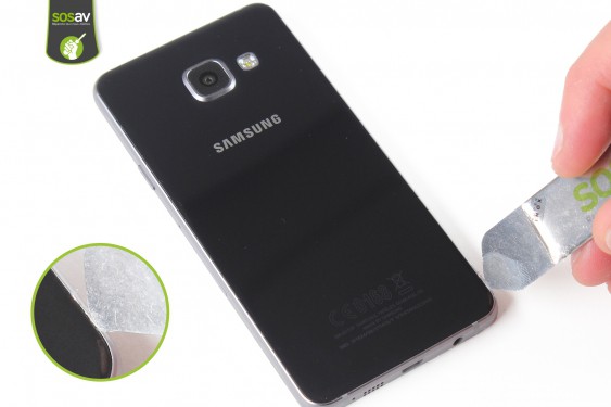 Guide photos remplacement haut-parleur interne Samsung Galaxy A3 2016 (Etape 4 - image 1)