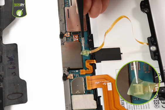 Guide photos remplacement nappe liaison connecteur de charge Galaxy Tab S3 9.7 (Etape 10 - image 1)