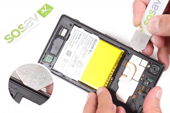 Guide photos remplacement batterie Xperia Z1 (Etape 5 - image 1)