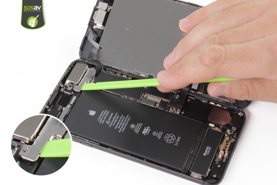 Guide photos remplacement nappe power, vibreur, volume, flash et micro externe iPhone 7 Plus (Etape 9 - image 2)