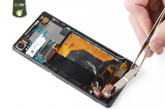 Guide photos remplacement nappe power / volume / micro Xperia Z3 (Etape 27 - image 3)