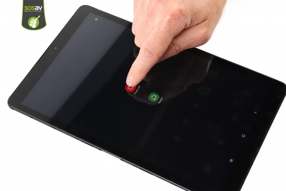 Guide photos remplacement haut-parleur haut gauche Galaxy Tab A 10,5 (2018) (Etape 1 - image 2)