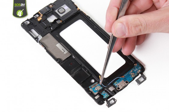 Guide photos remplacement nappe connecteur de charge Samsung Galaxy A7 (Etape 35 - image 2)