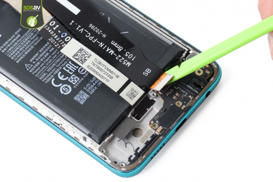Guide photos remplacement nappe de liaison connecteur de charge Redmi Note 9 Pro (Etape 15 - image 2)